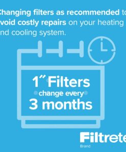 Filtrete 20x25x1 Air Filter, MPR 300, MERV 5, Clean Living Basic Dust 3-Month Pleated 1-Inch Air Filters, 6 Filters 25 71HUs6TqMQL 2