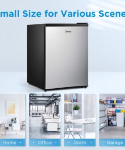 Midea WHS-87LSS1 Refrigerator, 2.4 Cubic Feet, Stainless Steel 10 71HV0JiBTZL