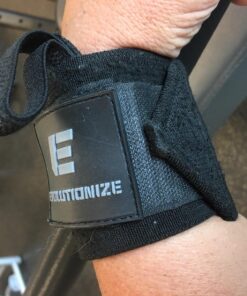 Stoic Wrist Wraps Weightlifting, Powerlifting, Cross Training, Bodybuilding with Thumb Loop. for Gym Workout, Men and Women Weight Lifting and Strength Training 18 Inches Black 48 71HV3oXUL