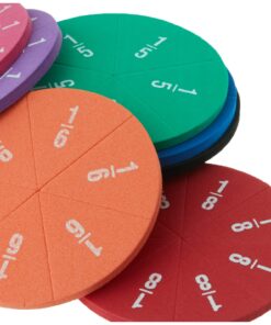 Teacher Created Resources Foam Fraction Circles (20611),Multi 12 71HVs2fnhML