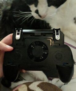 COOBILE Gaming Grip with Portable Charger Cooling Fan,for PUBG Mobile Controller L1R1 Mobile Game Trigger Joystick for Phone (Upgraded Version 4000mAh) Upgraded Version 4000mAh 27 71HWEcpRIYL