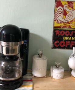 Mud Pie Ceramic Coffee Canister Door Knob Handle, White 38 71HWGfpT3BL