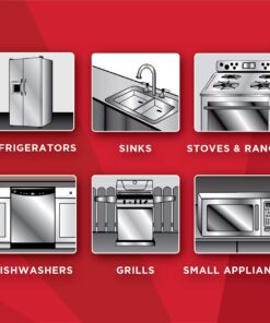 Magic Stainless Steel Cleaner Aerosol - 17 Ounce (6 Pack) - Removes Fingerprints Residue Water Marks and Grease from Appliances - Refrigerator Dishwasher Oven Grill 12 71HWa VXCXL