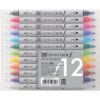 Kuretake Zig Twin Tip Marker Clean Color f, 12 Color Set (TCS-6000T/12V) f-12 colors set 47 71HWgaNgYtL