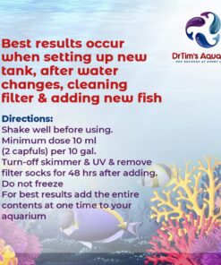 DrTim's Aquatics Reef One & Only Nitrifying Bacteria – For Reef, Nano and Seahorse Aquaria, New Fish Tanks, Aquariums, Disease Treatment – H20 Pure Fish Tank Cleaner – Removes Toxins – 4 Oz. (401) One & Only REEF-PURE 12 71HXIy2P8L 1
