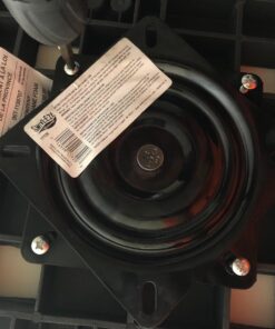 Attwood 17720 Seat Swivel, for Boat Seat, 6 ¼ Inches, 0-Degrees Tilt, Aluminum, Black Power Coated 0 Degree Tilt Seat Swivel Mount 38 71HXPHERmVL