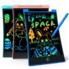 KOKODI Kids Toys 3 Pack LCD Writing Tablet, Colorful Toddler Drawing Pad Doodle Board Erasable, Educational Learning Toys Birthday Gifts for Boys Girls Age 3 4 5 6 7 8, Blue & Pink & Green 8.5 Inch