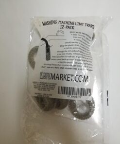 12 Pack of Washing Machine Lint Traps. Comes with 12 Ties. Attach to Your Washer Sink Hose and Allow the Metal Mesh Trap to Filter the Laundry Water. Stainless Steel and Rust Proof. 36 71HY0 8fajL