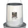 Hanging Poultry & Gamebird Feeder with Feed Pan, 30 Lb Galvanized Steel 6 71HYQtrduwL