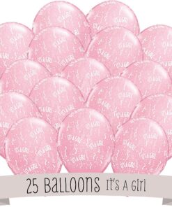 It's A Girl! - Baby Shower Balloons - 25 ct