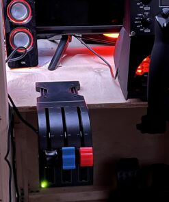 Logitech G Saitek PRO Flight Throttle Quadrant, Professional Simulation Axis Levers, LCD Display, 3x Two-Way Rocker Switches, Adjustable Bracket, USB, PC - Black 31 71HYZsqVziL