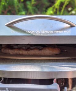 Onlyfire Stainless Steel Pizza Oven Kit for 22 Inch Charcoal Kettle Grilll - Outdoor Grill Top Pizza Oven Kit, Pizza Maker Tool Set Including Pizza Chamber, Pizza Stone, Pizza Peel and Thermometer 37 71HYpKZ9QYL