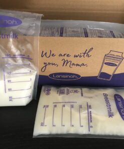 Lansinoh Breastmilk Storage Bags, 200 Count Value Pack, Easy to Use Milk Storage Bags for Breastfeeding, Presterilized, Hygienically Doubled-Sealed, for Refrigeration and Freezing, 6 Ounce 200.0 33 71HZHiQv37L