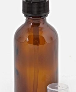 Vivaplex, 6, Amber, 2 oz Glass Bottles, with Black Fine Mist Sprayers 21 71HZYiZtYBL