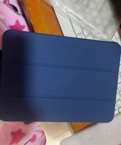 MoKo Case for iPad 10th Generation 10.9 inch 2022, Slim Stand Protective Cover with Hard PC Translucent Back Shell Cover for iPad 10th Gen 2022, Support Touch ID, Auto Wake/Sleep, Navy Blue 33 71HZg9rYFZL