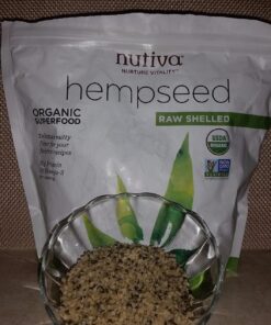 Nutiva Organic Shelled Hemp Seed, 19 Ounce, USDA Organic, Non-GMO, Non-BPA, Whole 30 Approved, Vegan, Gluten-Free & Keto, 10g Plant Protein and 12g Omegas per Serving for Salads, Smoothies & More 27 71HZpFwEhIL 2