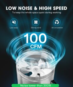 VIVOSUN 4 Inch Inline Duct Fan 100 CFM, HVAC Exhaust Ventilation Fan with Low Noise for Basements, Bathrooms, Kitchens and Attics, Silver 4'' 23 71HZveQ6E4L