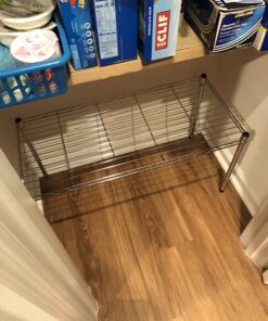 Whitmor Supreme Wide Stacking Shelf - Heavy Duty - Adjustable - Chrome 46 71HZvswTirL