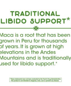 Nature's Way Maca Root, Traditional Libido, Energy, and Stamina Support*, 525mg per serving, 100 Vegan Capsules 1 23 71Ha2cevJuL