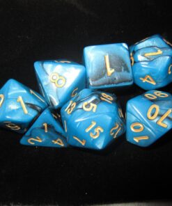 New 5 x 7-Die Series Polyhedral Dice Set - 5 Colors Dungeons and Dragons DND RPG MTG Table Games Dice with 5 Free Pouches by Flyesto 22 71HaGpBxwL