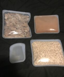 Stasher Reusable Silicone Storage Bag, Food Storage Container, Microwave and Dishwasher Safe, Leak-free, Sandwich, Clear Single 66 71HaNy6DvVL