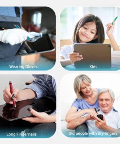 ORIbox Stylus Pens for Touch Screens,10 Pack Lightweight Design for iPad,iPhone, Samsung, HTC, Fire Tablet, Tablet, All Capacitive Touch Screen Device 10 Multi-Colored 20 71Hax90fdUL