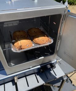 Coleman Portable Camping Oven with Thermometer & Adjustable 10 Sq. In. Rack, Designed to Sit on Top of Camp Stoves or Fire 60 71Hb0J6oemL