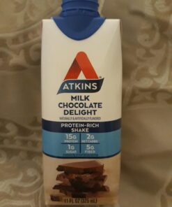 Atkins Milk Chocolate Delight Protein Shake, 15g Protein, Low Glycemic, 2g Net Carb, 1g Sugar, Keto Friendly, 12 Count 34 71Hc9UF9xdL