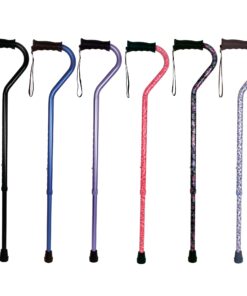 Carex Health Brands Ergo Offset Cane with Soft Cushioned Handle - Adjustable Walking Cane, Blue, 29-38 Inch (Pack of 1) 18 71HcWROAHnS
