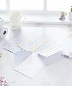 Amazon Basics Thank You Cards and Envelopes, 48 Count, Polka Dot and Stripe 13 71Hcjgt2ciL