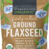 Viva Naturals Organic Ground Flaxseed - Premium Quality Plant-Based Protein and Vegan Omega 3 with Fiber, Perfect for Smoothies, Non-GMO and Gluten Free, 15 oz (425 g) 15 Ounce (Pack of 1) 17 71HcrRqd5L