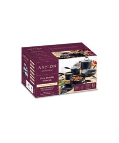 Anolon Advanced Home Hard-Anodized Nonstick 11-Piece Cookware Set (Onyx) 19 71HdGH5aAL