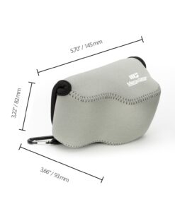 Alternative view of MegaGear MG064 Ultra Light Neoprene Camera Case Compatible with Sony Alpha A6400, A6500, A6300, A6000 (16-50 mm)-Gray (Model: MG065) Gray