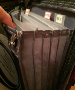 Five Star Zipper Binder, 2 Inch 3 Ring Binder, Expansion Panel, Durable, Black/Red/Gray (29052BE7) Black-red-gray 17 71HdxdmGFIL