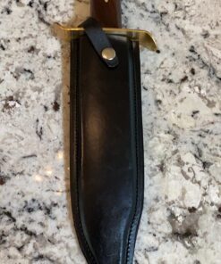 SZCO Supplies 15” Classic Wood Handle Carbon Steel Bowie Blade Outdoor Survival Knife,Brown/Brass 45 71He11rn0JL