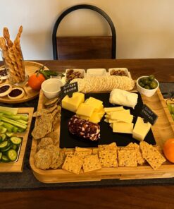 SMIRLY Charcuterie Boards Gift Set, Large Charcuterie Board Set, Bamboo Cheese Board Set, House Warming Gifts New Home, Women Bridal Shower Gift Ideas, Wedding Gifts for Couple, Housewarming Gift 40 71HeCQ8JgOL