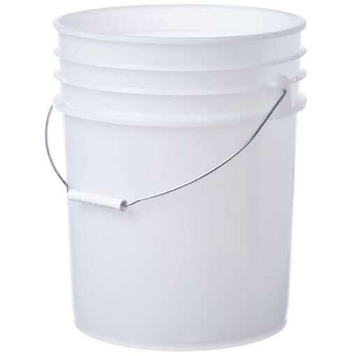 Hudson Exchange Premium 5 Gallon Bucket, HDPE, Natural, 1 Pack