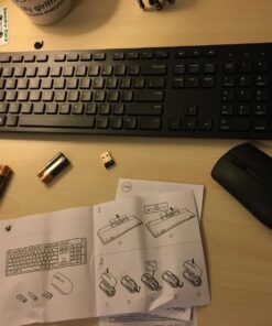 Dell KM636 Wireless Keyboard & Mouse Combo (5WH32), Black KM636 Wireless Keyboard and Mouse Single device 42 71HeYzIYiDL