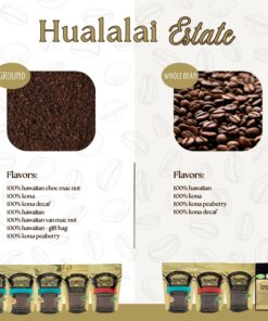 Hualalai Estate Whole Bean 100% Kona Coffee - Medium Dark Roasted Hawaiian Grown Beans - Pesticide-Free Gourmet Grade Premium Coffee (7 oz) 7 Ounce (Pack of 1) 10 71Hg4PROcrL