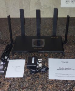 Reyee AX3000 Wi-Fi 6 Router, Dual Band Internet, 802.11ax Wireless, Coverage up to 3,000 Sq. Ft., Gigabit Wan Aggregation, WPA3, Smart VPN for Large Home (RG-E4), 2023 Release 79 71Hg4oAVYL