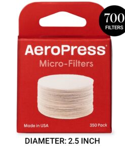 AeroPress Replacement Filter Pack - Microfilters For AeroPress Coffee And Espresso Maker - 2 Pack (700 count) 2 Pack, 700 Filters 26 71HhBIaZziL