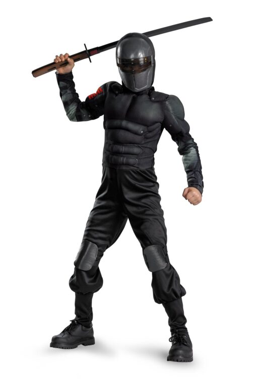 Disguise Costumes G.i. Joe Retaliation Snake Eyes Classic Muscle Costume Small Black Standard Packaging