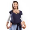 Boba Baby Wrap Carrier Newborn to Toddler - Stretchy Baby Wraps Carrier - Baby Sling - Hands-Free Baby Carrier Wrap - Baby Carrier Sling - Baby Carrier Newborn to Toddler 7-35 lbs (Navy Blue) Navy Blue