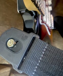 D'Addario Accessories Locking Guitar Strap - Guitar Accessories - Electric Guitar Strap, Acoustic Guitar Strap, Acoustic Electric Guitar Strap & Bass Guitar Strap - Black 34 71HiCPyI1uL