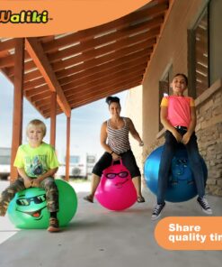 WALIKI Hopper Ball for Kids 3-6 | Hippity Hop | Jumping Hopping Ball | Relay Races | Pink 18” Ages 3-6 (Small) 22 71HisaXc7LL