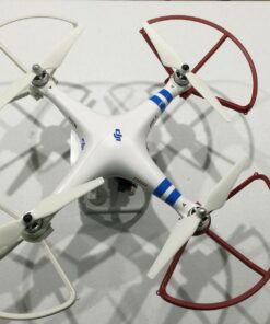 Alternative view of SummitLink Snap On/Off Prop Guards 2X Red 2X White for DJI Phantom 1 2 3 Quick Connect Tool Free Also Fit on Phantom 3 Standard