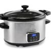 Toastmaster 4-Quart Digital Slow Cooker with Locking Lid (Stainless Steel) Stainless Steel 25 71HjaFCeLZL
