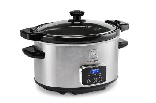 Toastmaster 4-Quart Digital Slow Cooker with Locking Lid (Stainless Steel) Stainless Steel