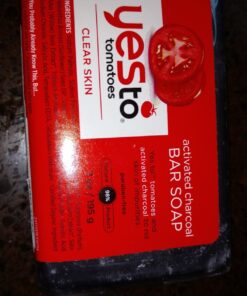 Yes To Tomatoes Bar Soap Activated Charcoal with Tomato Extracts and Sunflower Seed Oil Face, Body Soap for Men, Women and Teens No Paraben, 7 Ounce Bar 7 Ounce (Pack of 1) 28 71HkjjiVwCL