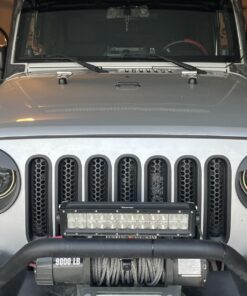 Hooke Road for Jeep Wrangler JK Grill Inserts, Matte Black Front Mesh Grille Cover Guard Clip-in for Jeep JK Wrangler & Wrangler Unlimited 2007-2018 Accessories 44 71HlAm1JhML